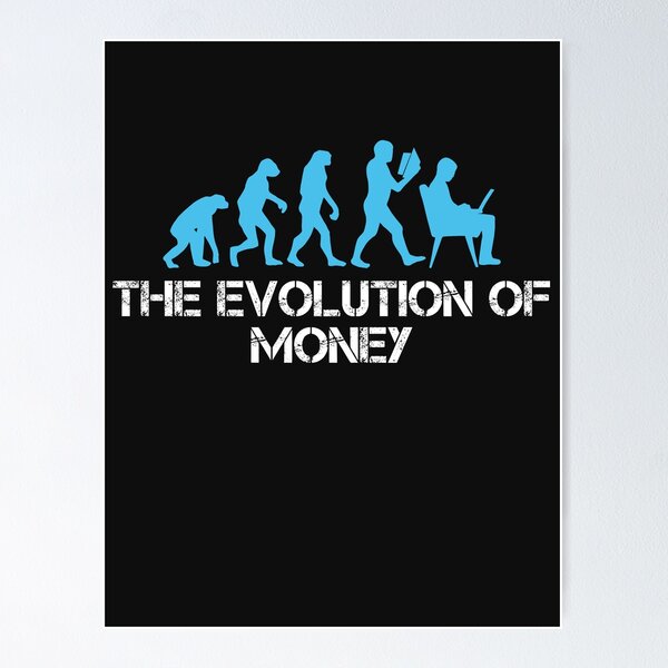 Item preview, The Evolution Of Money Crypto  designed and sold by Funny-Tees4U.