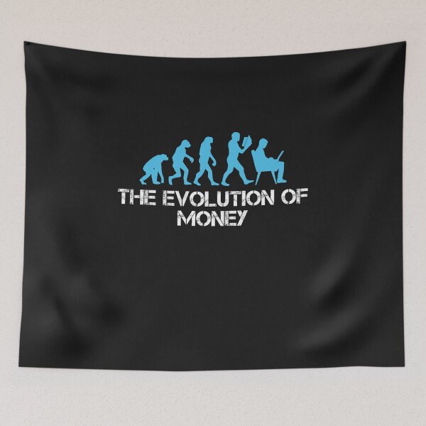 Item preview, The Evolution Of Money Crypto  designed and sold by Funny-Tees4U.