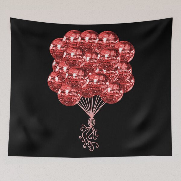 Item preview, Seventies Music Red Disco Ball Balloons designed and sold by Deborah Camp.