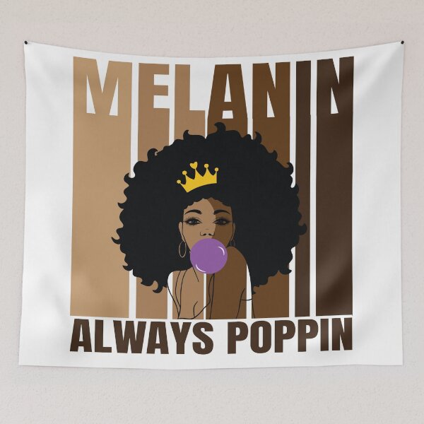 Item preview, Melanin Always Poppin designed and sold by ShopTr3ndy.