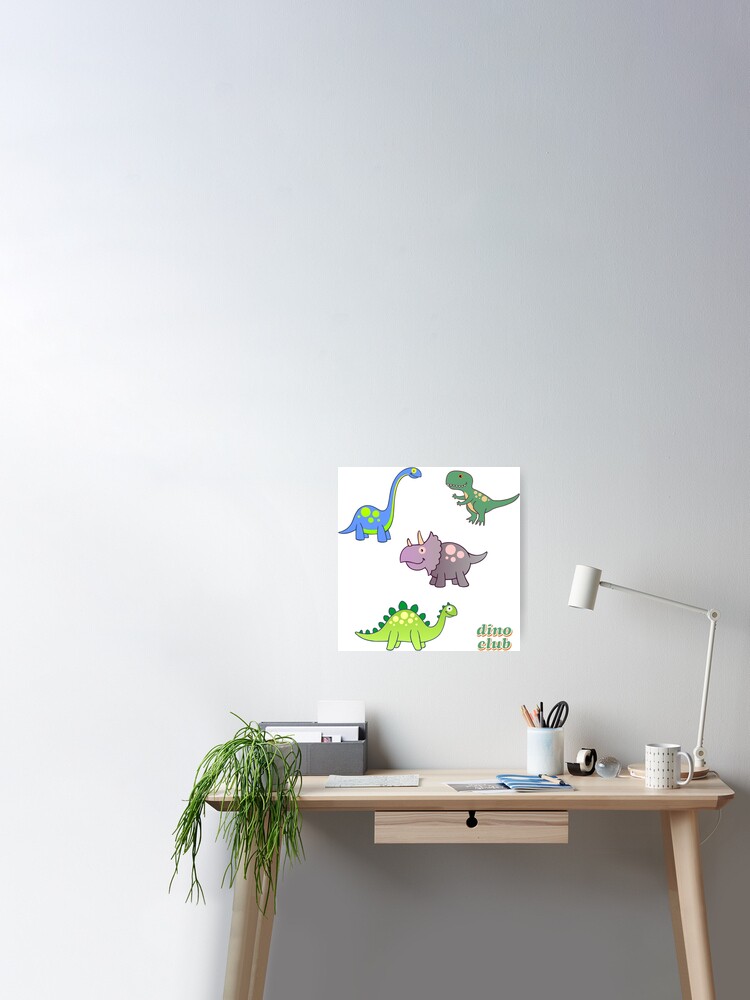 DINOSAURS STICKER SET.