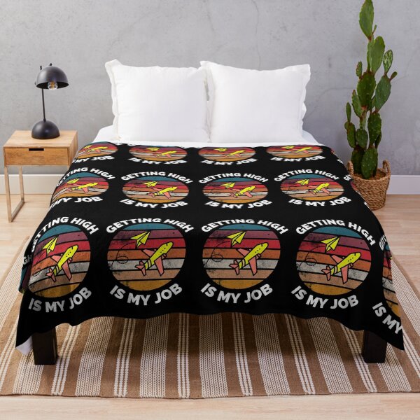 Item preview, Getting High Is My Job - Sunset Airplane Design - Getting High Is My Job Travel Funny designed and sold by ExploreTheStore.
