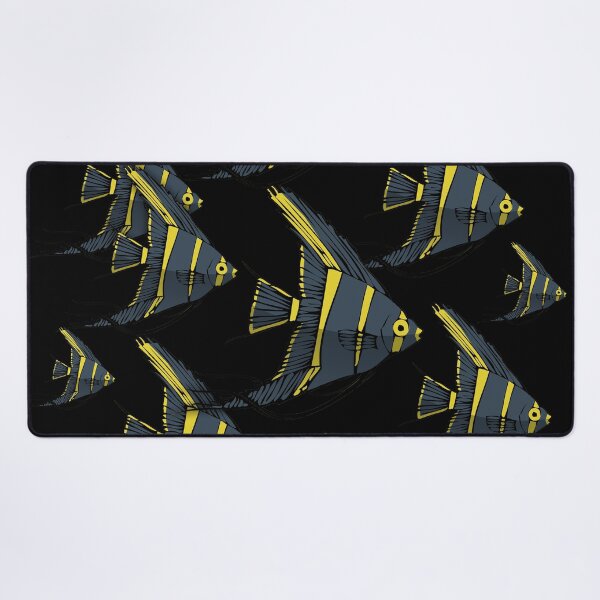 Item preview, Gray & Yellow Angelfish designed and sold by HeadRubble.