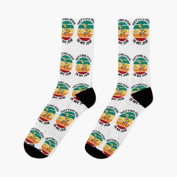 Item preview, Getting High Is My Job - Sunset Airplane Design - Getting High Is My Job Travel Funny designed and sold by ExploreTheStore.