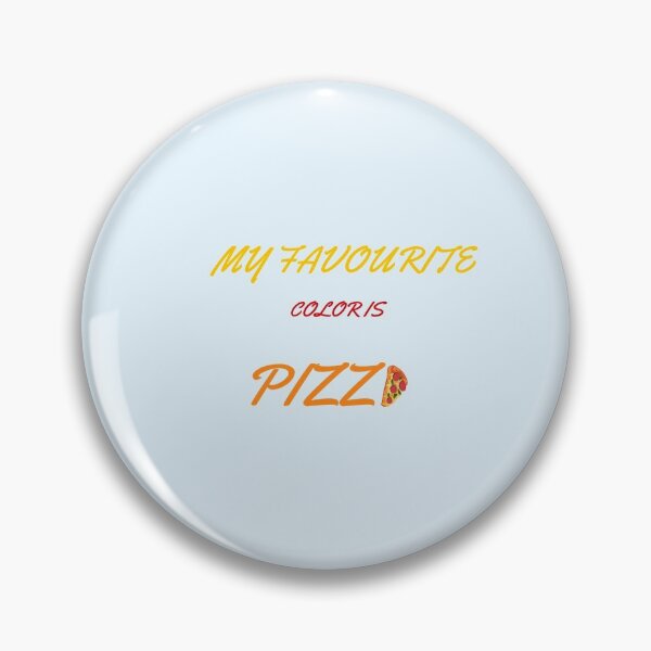 Item preview, My Favourite Color is Pizza, cool print design gift quote for foodies & healthy homemade pizza lovers designed and sold by haRexia.