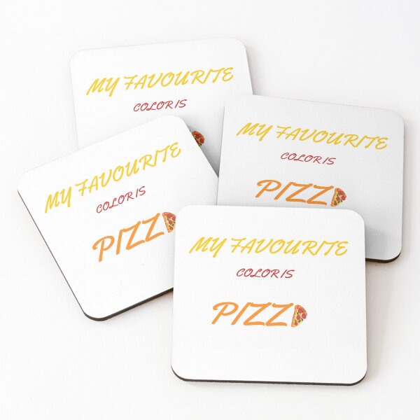 Item preview, My Favourite Color is Pizza, cool print design gift quote for foodies & healthy homemade pizza lovers designed and sold by haRexia.