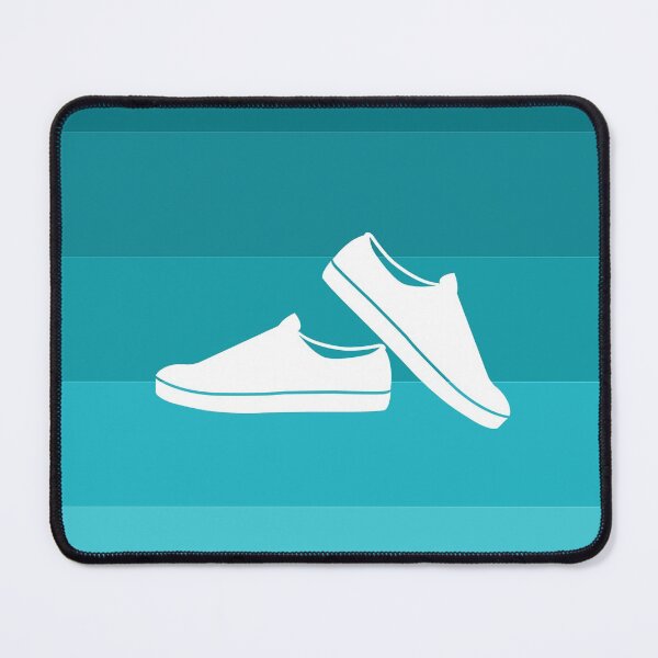 Item preview, Teal Color Gradiant And White Sneakers designed and sold by Promedia.