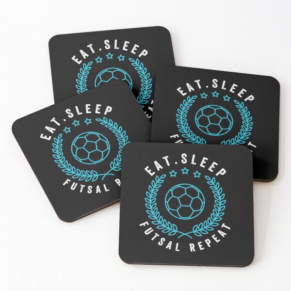 Item preview, EAT.SLEEP FUTSAL REPEAT designed and sold by Hussain Shirts.