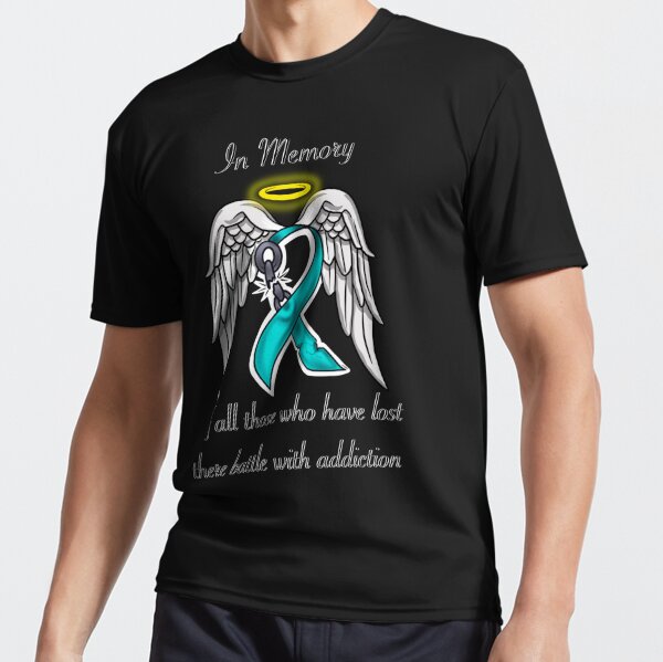 Addiction Recovery Awareness Month Gloves Teal Ribbon Shirt - TeeUni