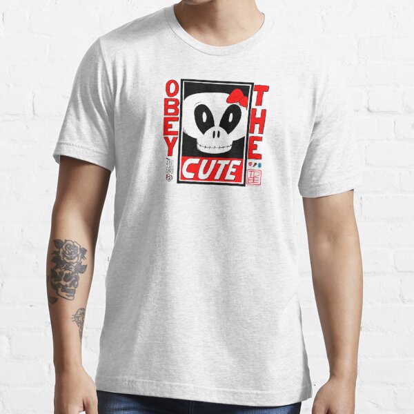 Skelly-chan OBEY THE CUTE Essential T-Shirt