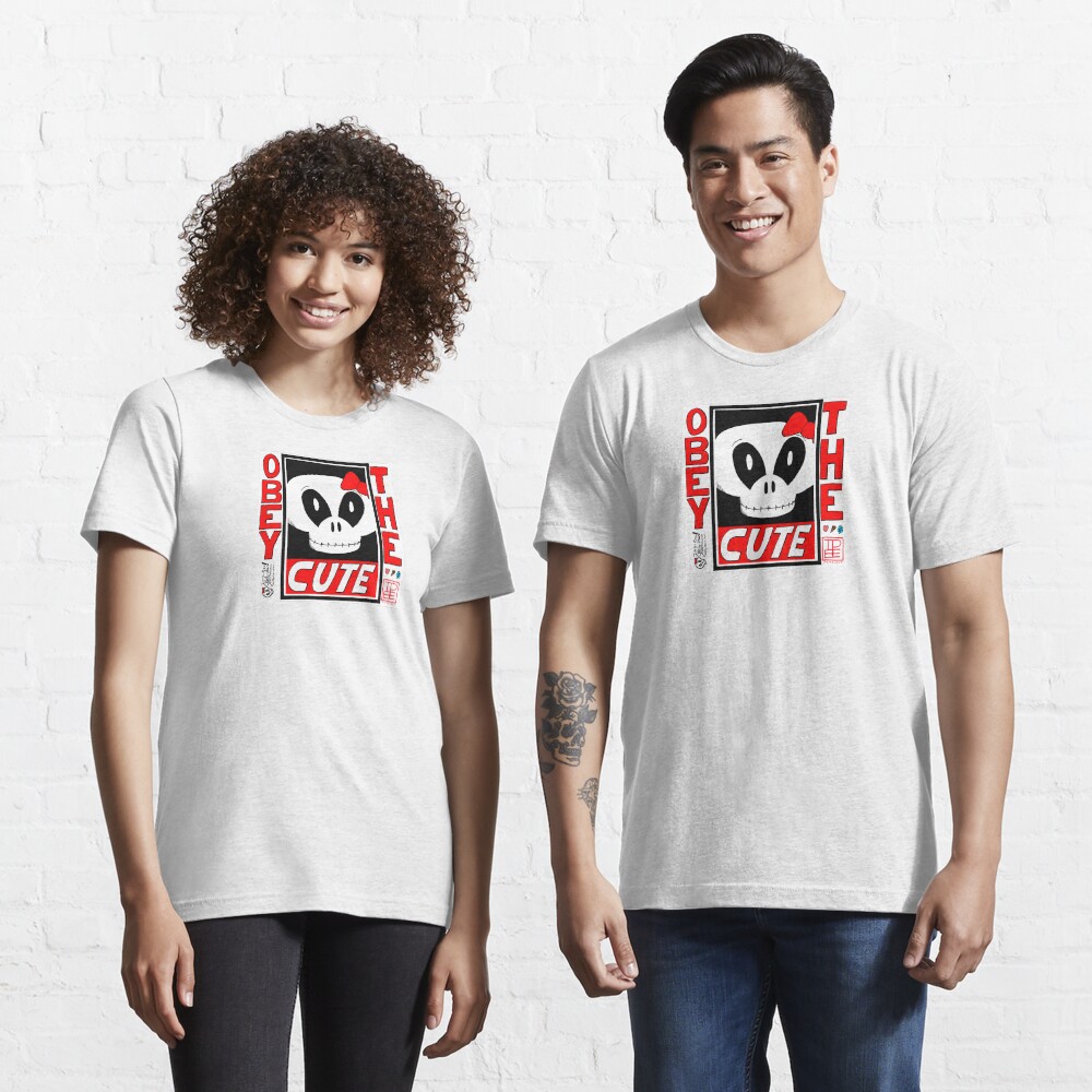 Skelly-chan OBEY THE CUTE Essential T-Shirt