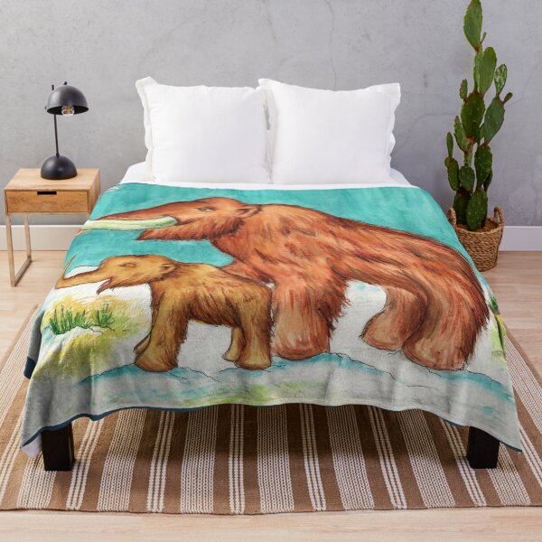 Item preview, Woolly Mammoth Mother and Child  designed and sold by Stefanieshea.