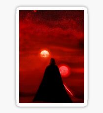 Star Wars Darth Vader Tatooine Sunset Sticker