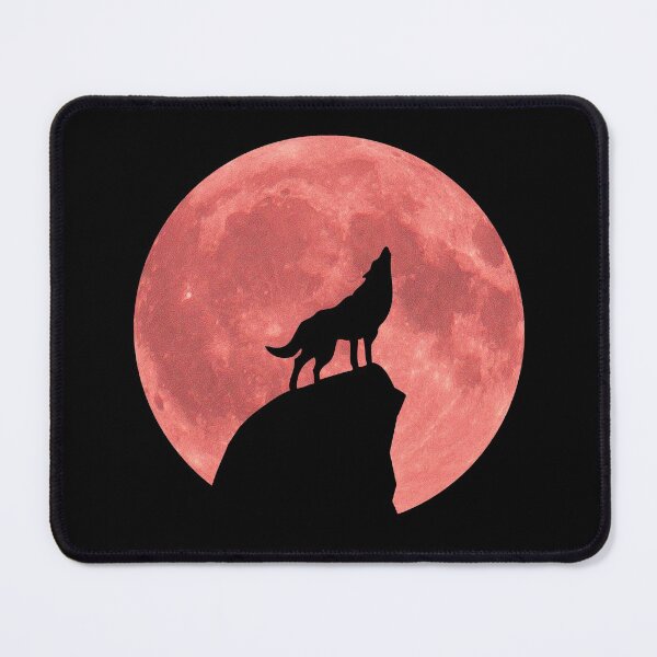 Item preview, Wolf Howling at a Blood Moon designed and sold by Rockett Graphics.