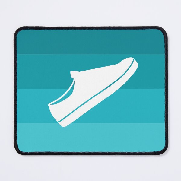 Item preview, Teal Color Gradiant And White Sneakers designed and sold by Promedia.