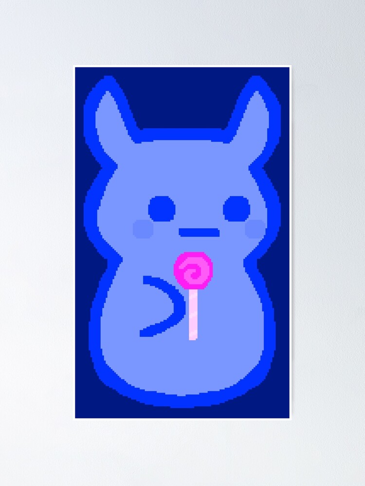 ASCII Bunny Adorable Cute Emoji Rabbit Text Art | Poster
