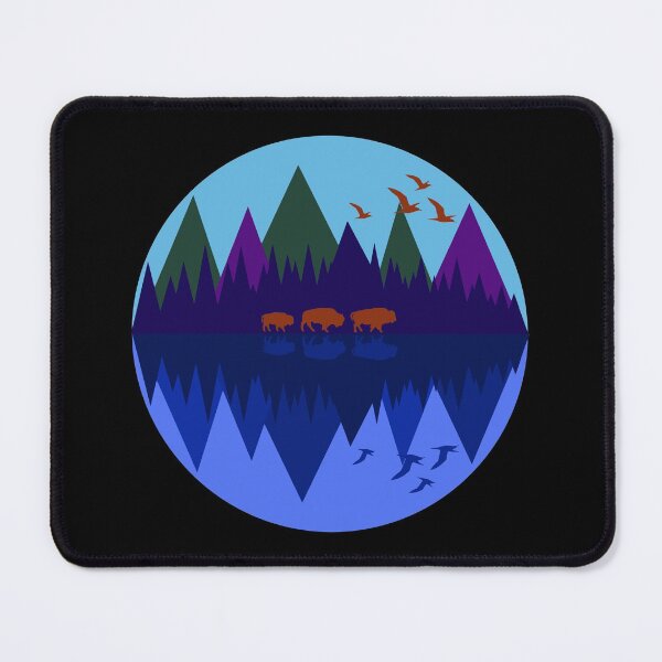 Item preview, Three Bison Blue Moon designed and sold by Rockett Graphics.