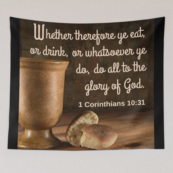 Item preview, 1 Corinthians 10:31 KJV designed and sold by Caregiverology.