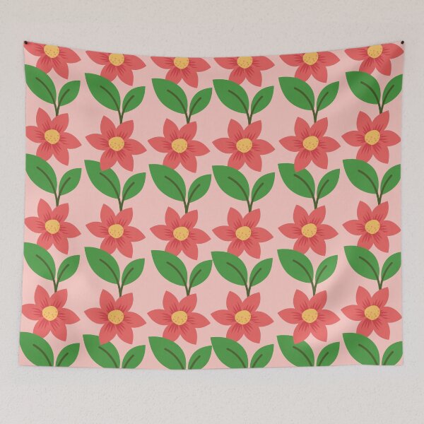 Aperçu de l'œuvre Design floral avec de jolies fleurs roses créée et vendue par JulieSouster.