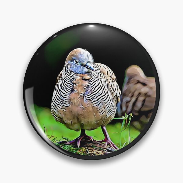 Item preview, Zebra Dove Portrait designed and sold by RevolutionInPaint.