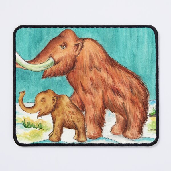 Item preview, Woolly Mammoth Mother and Child  designed and sold by Stefanieshea.
