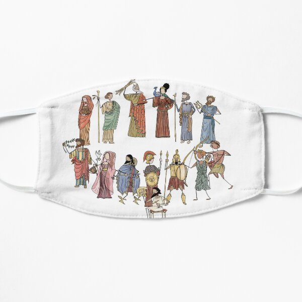 Greek Myth Comix - the Olympians in Colour! Flat Mask