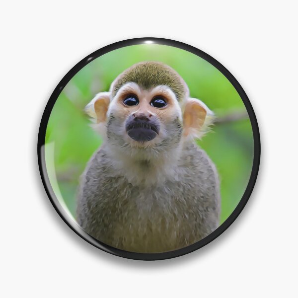 Item preview, Squirrel Monkey Portrait designed and sold by RevolutionInPaint.