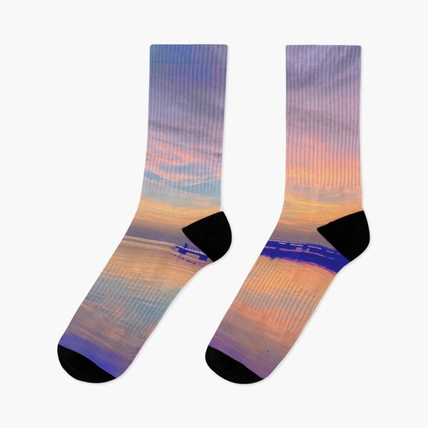 Item preview, Pastel colored sunset by the beach designed and sold by HenrikGPhoto.
