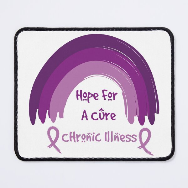 Item preview, Hope for a cure (Violet Rainbow Version) - Chronic Illness Awareness designed and sold by The Chronic's Chronicles.