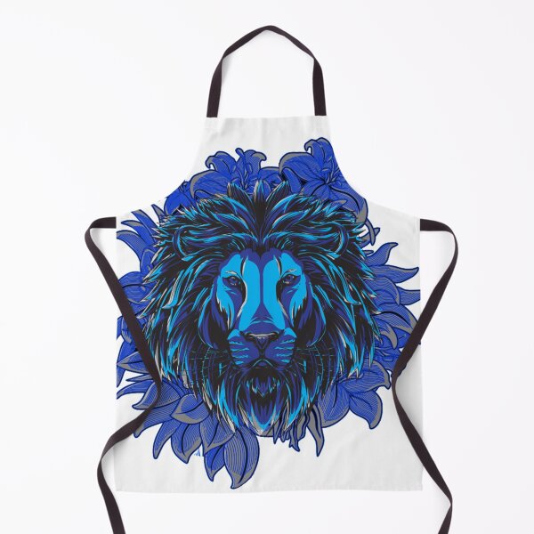 Item preview, The majestic blue lion's head designed and sold by MiarCo.