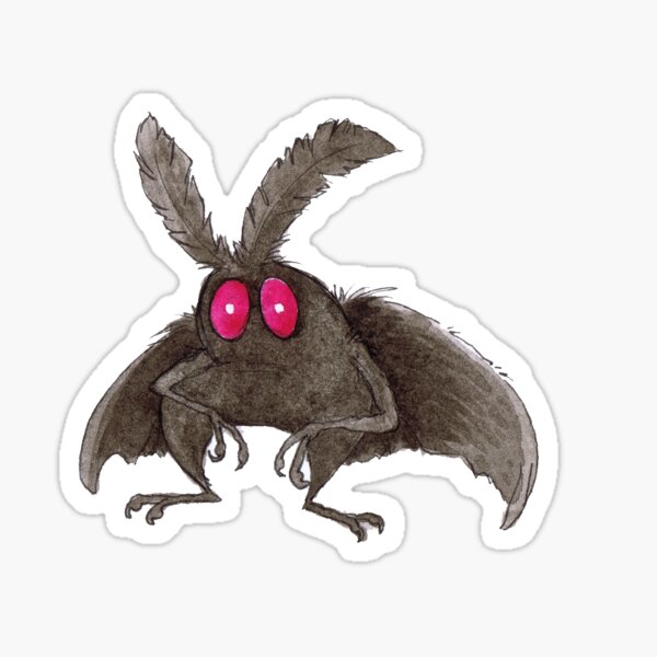 grotty mothman 2 Sticker