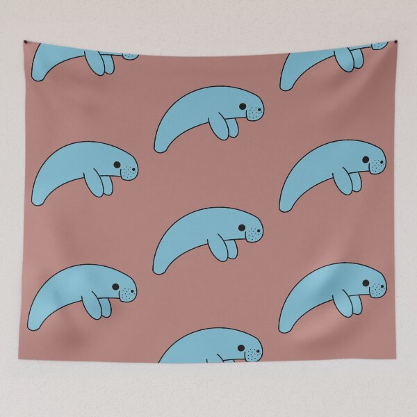 Item preview, Cute Kawaii Manatee designed and sold by KawaiiByDice.