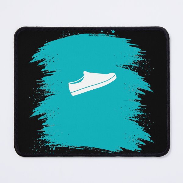 Item preview, Abstract Teal Color And White Sneakers designed and sold by Promedia.