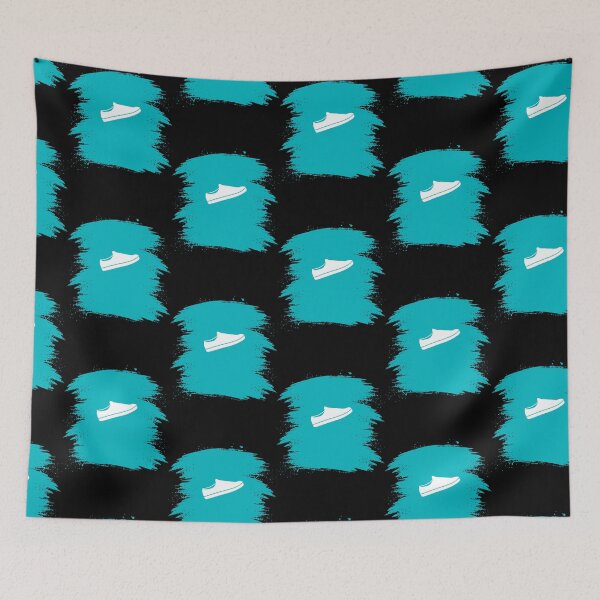 Item preview, Abstract Teal Color And White Sneakers designed and sold by Promedia.