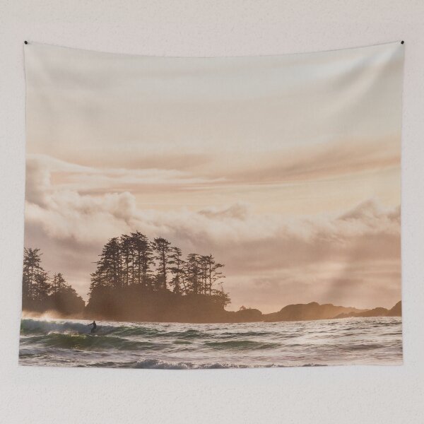 Item preview, Surfers in Tofino, BC | Chesterman Beach | Landscape Photo Print  designed and sold by admkng.