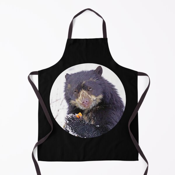 Item preview, Spectacled Bear with Carrot Portrait designed and sold by RevolutionInPaint.