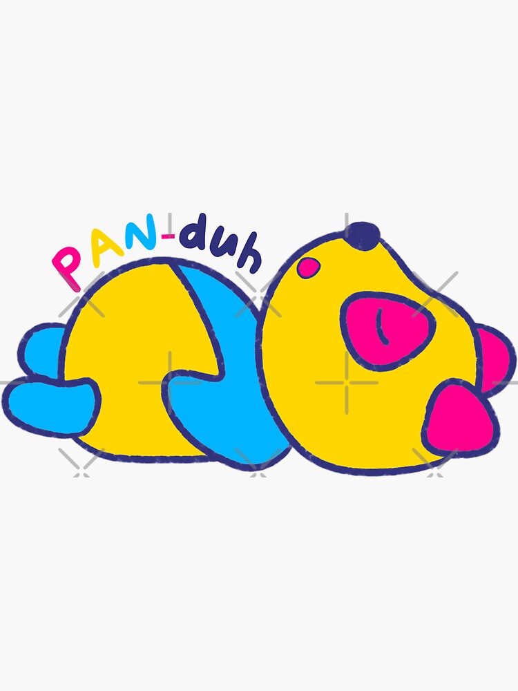 Pansexual Panromantic Pan Sticker - Non Binary Uno Reverse Card