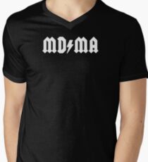 MDMA T-Shirt mit V-Ausschnitt
