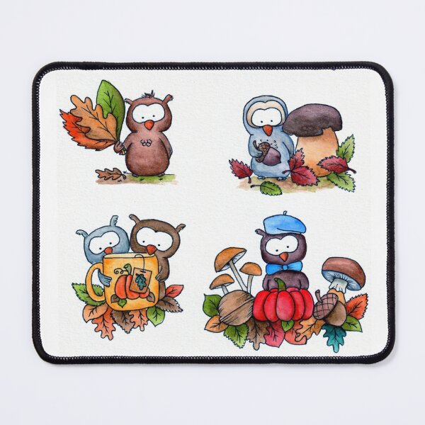 Item preview, Little Owl Bird Autumn Season Leaves Foliage designed and sold by LandOfLeaves.