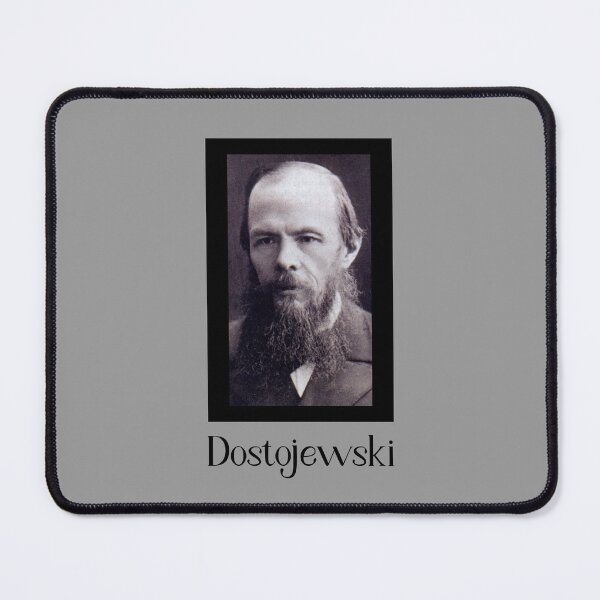 Item preview, Dostojewski Porträt. Dostoevsky Portrait. Russische Literatur. On Grey. Russian Literature. Fyodor Dostoevsky in German designed and sold by kierkegaard.
