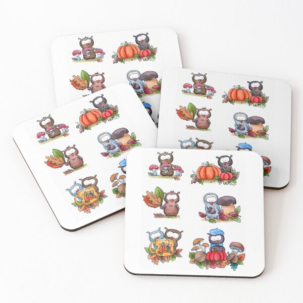 Item preview, Little Owl Bird Autumn Season Leaves Foliage designed and sold by LandOfLeaves.