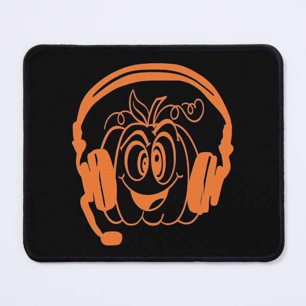 Item preview, Pumpkin Wearing Headphones designed and sold by CoolYule.