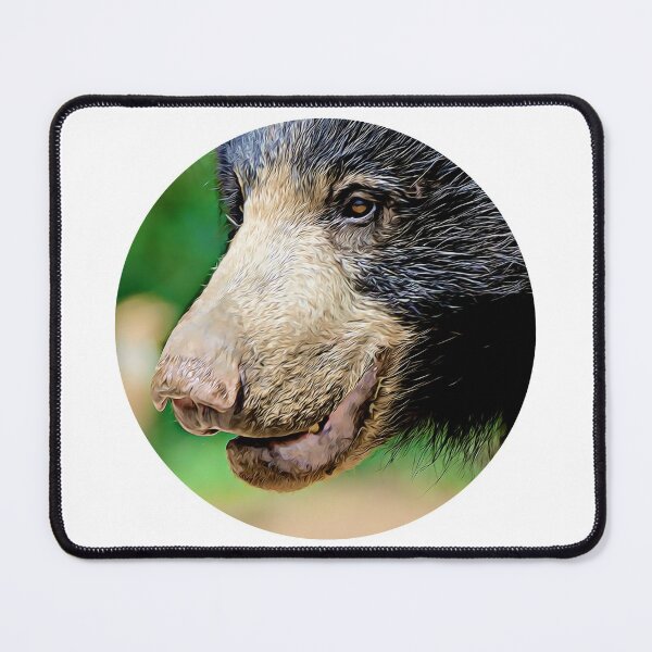 Item preview, Sloth Bear Portrait designed and sold by RevolutionInPaint.