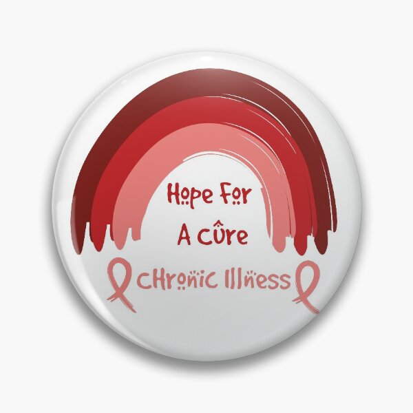 Item preview, Hope for a cure  (Red Rainbow version) - Chronic Illness Awareness  designed and sold by The Chronic's  Chronicles.