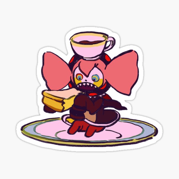 Vista previa del artículo con la obra «Dibujo a Charlotte comiendo tarta de queso y café en un plato / Madoka Magica», diseñado y vendido por RansRoom.
