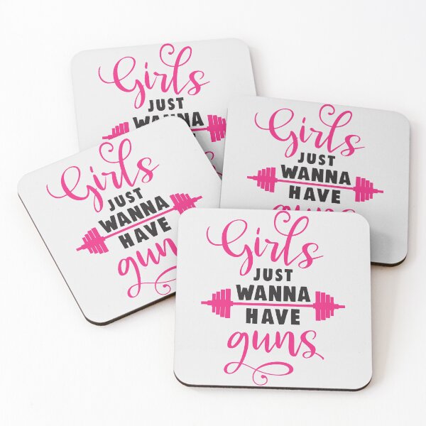 Item preview, Girls Just Wanna Have Guns Funny Gym Quote designed and sold by motivationaltee.