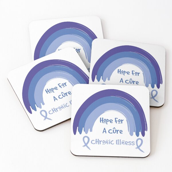 Item preview, Hope for a cure  (Blue Rainbow version) - Chronic Illness Awareness  designed and sold by The Chronic's  Chronicles.