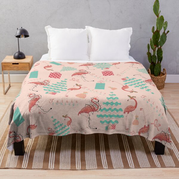 Item preview, Flamingo Christmas Pattern Falalalamingo designed and sold by Old Urban Farmhouse Design Studio.