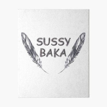 sussy baka Sticker for Sale by haleywalks