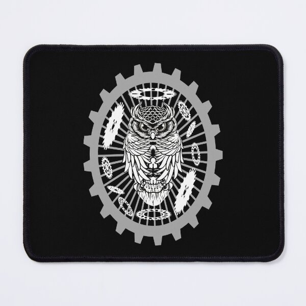 Item preview, Owl, skull and large and small gears designed and sold by Bodino.